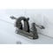 Kingston Brass NB5610AL 4" Centerset Bathroom Faucet, Black Stainless Steel NB5610AL - alternate 3